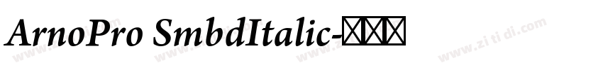 ArnoPro SmbdItalic字体转换